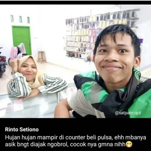 Potret Driver Ojol Ketika Lagi Jatuh Cinta. Bucin Adalah Hak Semuanya! 17