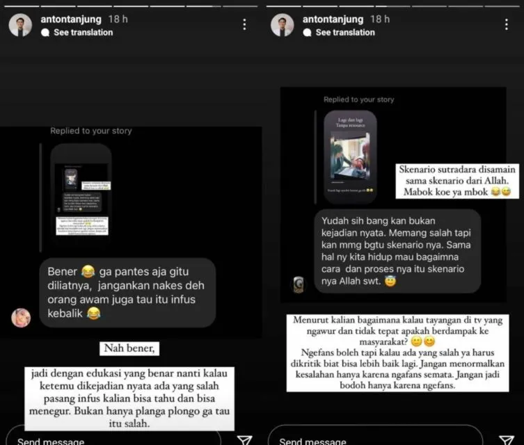 Soroti Adegan Infus Terbalik di Web Series, Anton Tanjung: Jangan Menormalkan Kesalahan! 2