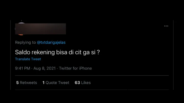 Gegara Konten Review Saldo ATM, Begini Respons Warganet Saat Lihat Ada Orang Punya Duit 11 T 15