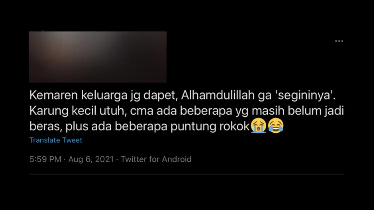 Viral Bantuan Beras di Pandeglang Serupa Batu, Begini Respons Warganet. Kebangetan ini mah! 20