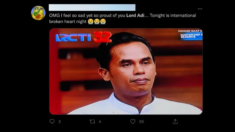 Tereliminasi dari Panggung Master Chef, Lord Adi Tetap Pemenang di Hati Publik. Ini Buktinya~ 16