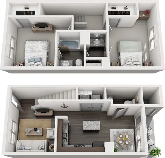 8 Desain Rumah Minimalis 2 Lantai Sederhana 9