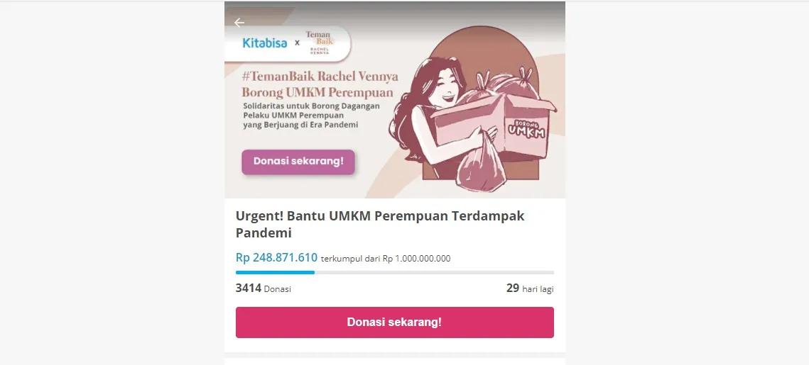 Turut Rasakan Beratnya Jadi Single Mom, Rachel Vennya Galang Bantuan untuk UMKM Perempuan 4