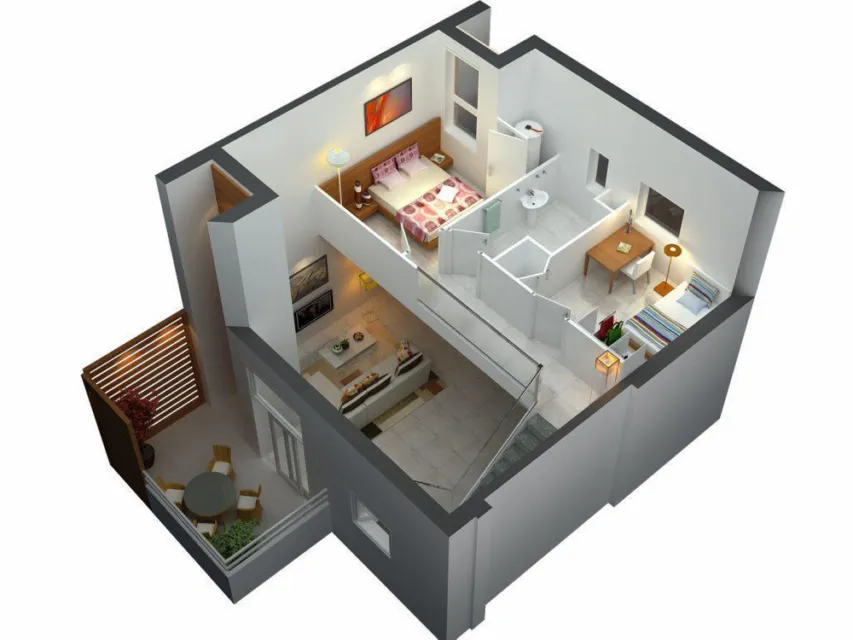 8 Desain Rumah Minimalis 2 Lantai Sederhana 10
