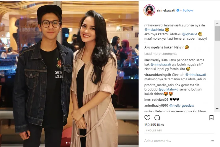 Momen Artis Ketemu Idolanya. Malu-Malu hingga Salah Tingkah! 10