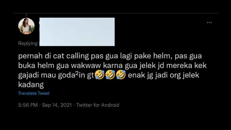 11 Pengalaman Warganet Terkena Catcalling ini Bukti Bahwa Kita Harus Menyudahi Kebiasaan Tersebut 13