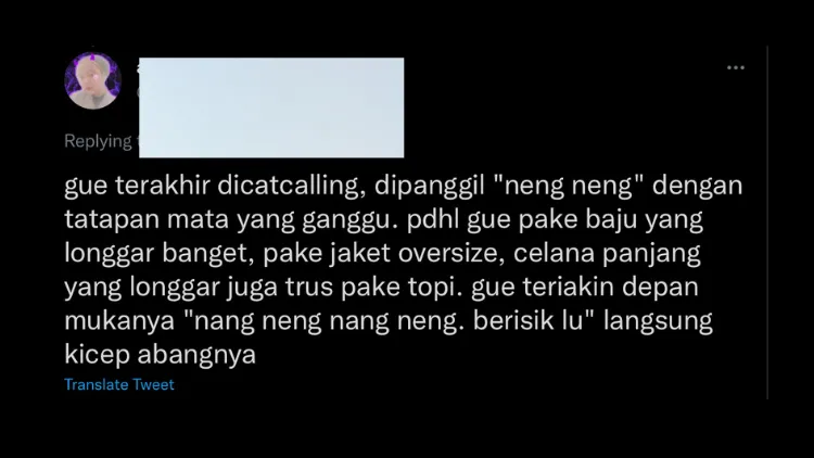 11 Pengalaman Warganet Terkena Catcalling ini Bukti Bahwa Kita Harus Menyudahi Kebiasaan Tersebut 17