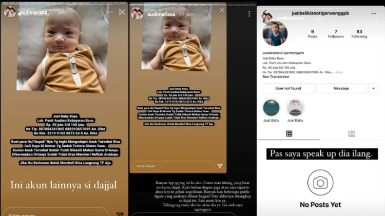 Marak Aksi Pencatutan Foto Jual Beli Bayi, Mona Ratuliu-Audi Marissa Ajak Publik Report Akun Terkait 5