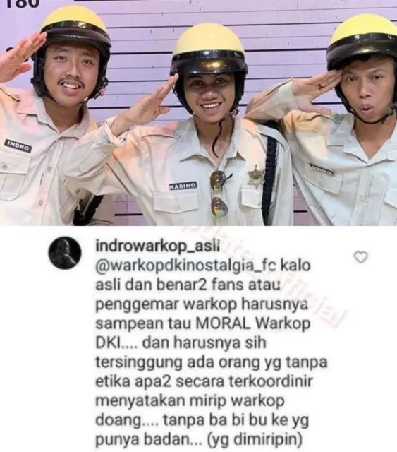 Soroti 3 Pemuda yang Bergaya ala Warkop untuk Atensi, Indro Ingatkan Itikad Baik dan Hak Cipta 3