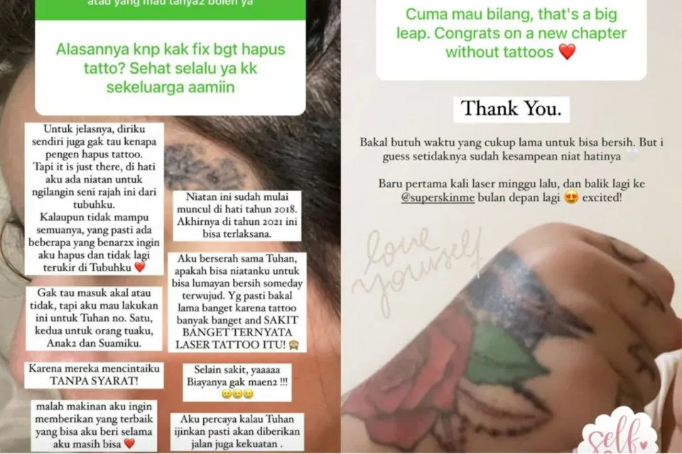 Hapus Tato Demi Tuhan dan juga Keluarga, Sheila Marcia: Mereka Mencintaiku Tanpa Syarat 2