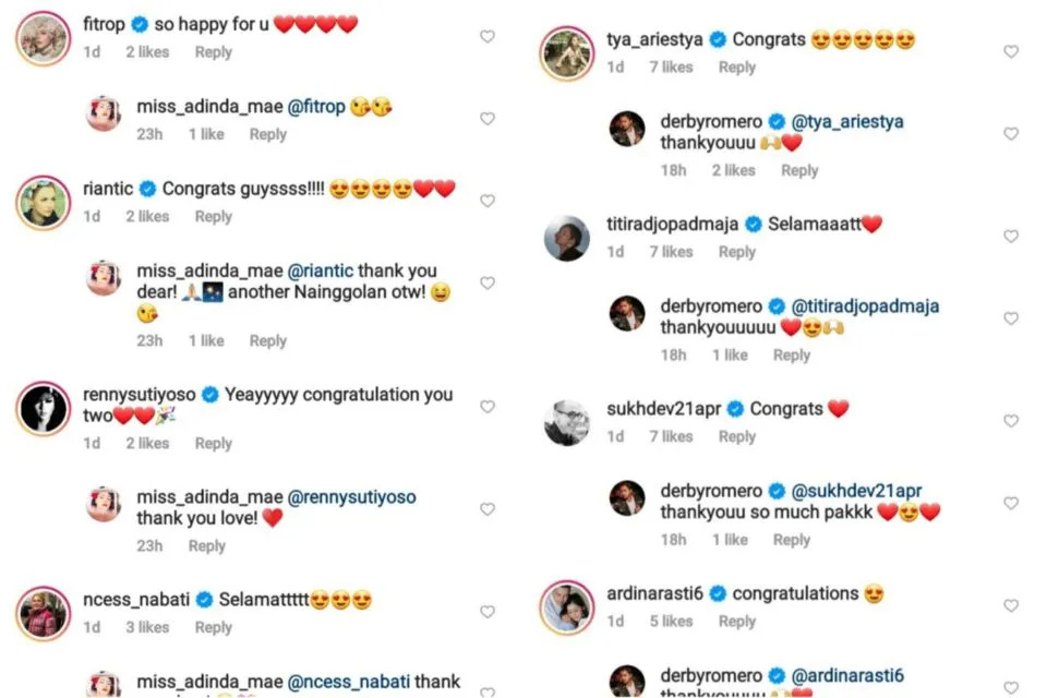 Menjelang 4 Tahun Pernikahan, Derby Romero dan Claudia Adinda Umumkan Kabar Kehamilan Anak Pertama 2