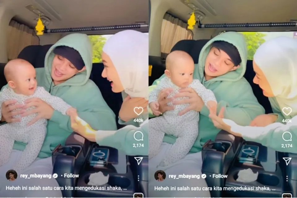 Bangun Bonding dengan Anak Lewat Lagu, Rey Mbayang dan Dinda Hauw Dipuji Warganet: Kreatif Banget! 3