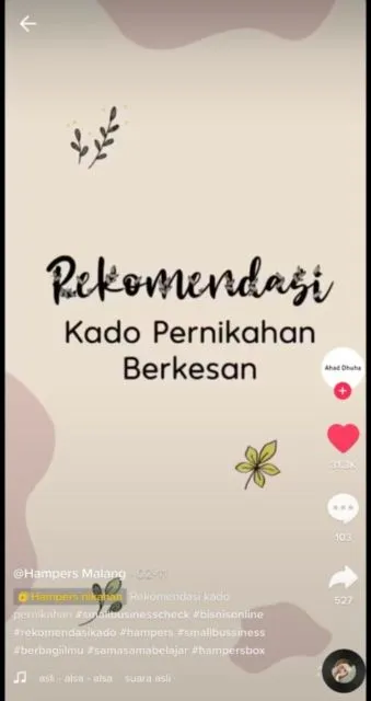 10 Ide Pernikahan dari TikTok yang Viral. Lengkap dari Undangan Sampai Gaun lo! 24