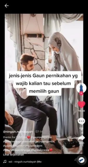 10 Ide Pernikahan dari TikTok yang Viral. Lengkap dari Undangan Sampai Gaun lo! 19
