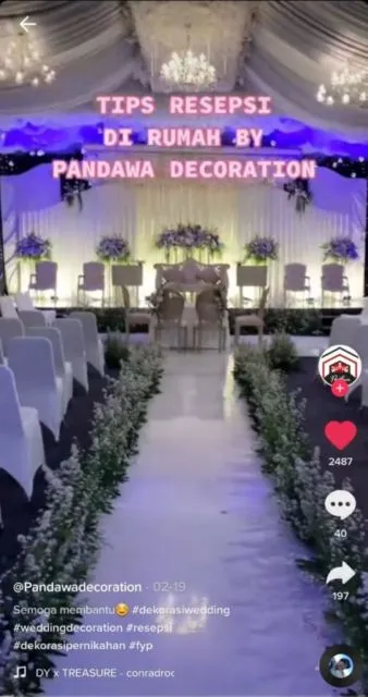 10 Ide Pernikahan dari TikTok yang Viral. Lengkap dari Undangan Sampai Gaun lo! 18