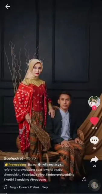 10 Ide Pernikahan dari TikTok yang Viral. Lengkap dari Undangan Sampai Gaun lo! 13