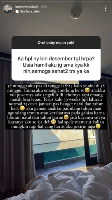 Kesha Ratuliu Ungkap Keinginan untuk Melahirkan Secara Caesar, Warganet Malah Komplain 4