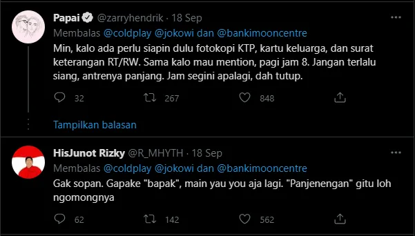 Coldplay Ajak Presiden Jokowi Gabung di Kampanye Soal Iklim. Cuitannya di Twitter jadi Viral! 2