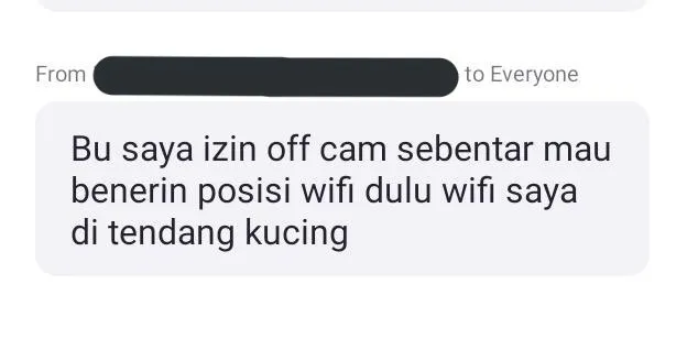 Nggak Cuma Gara-Gara Sinyal Ngadat, Drama Alasan Off Cam Saat Zoom Kini Makin Ngaco. Capek! :( 16