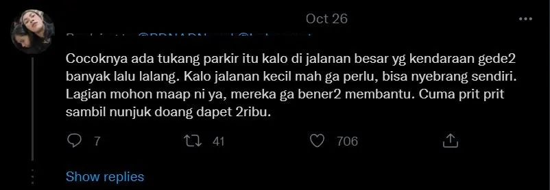 Heboh Persoalan Tukang Parkir di Minimarket, Begini Pandangan Para Warganet. Gimana Menurutmu? 19