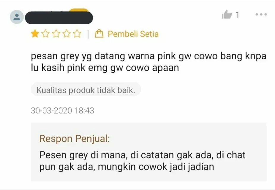 Tingkah Pembeli dan Penjual Saling Balas Ulasan ini Bukti Drama Belanja Olshop Nggak Ada Abisnya! 22