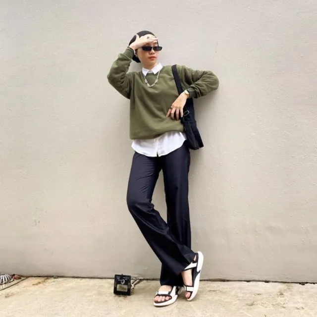 10 Inspirasi Padu Padan Fesyen Hijab Boyish ala Selebgram. Nyaman dan Sopan~ 16