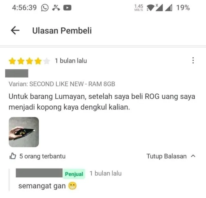 Tingkah Pembeli dan Penjual Saling Balas Ulasan ini Bukti Drama Belanja Olshop Nggak Ada Abisnya! 17