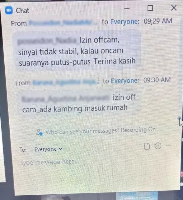 Nggak Cuma Gara-Gara Sinyal Ngadat, Drama Alasan Off Cam Saat Zoom Kini Makin Ngaco. Capek! :( 18