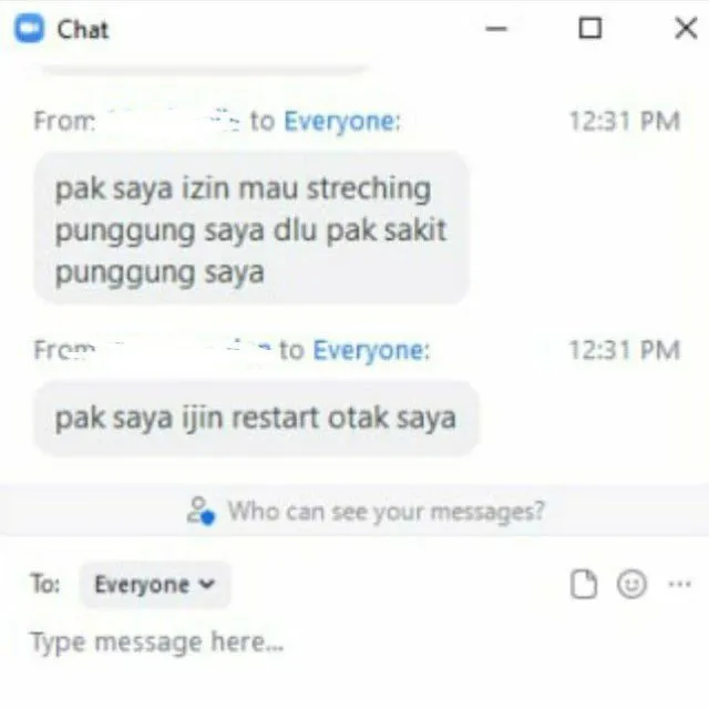 Nggak Cuma Gara-Gara Sinyal Ngadat, Drama Alasan Off Cam Saat Zoom Kini Makin Ngaco. Capek! :( 19