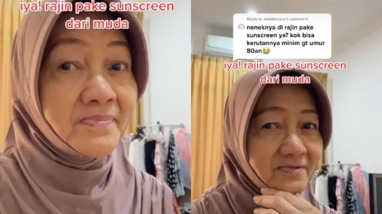Viralnya Nenek 81 Tahun yang Rajin Pakai Sunscreen Jadi Bukti Nyata 5 Khasiat Tabir Surya ini 4