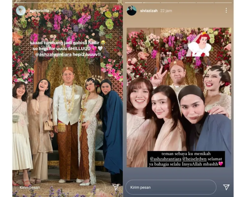 Ashilla Zee Baru Saja Langsungkan Pernikahan, Eks Member Blink Turut Hadir dan Berikan Selamat 2