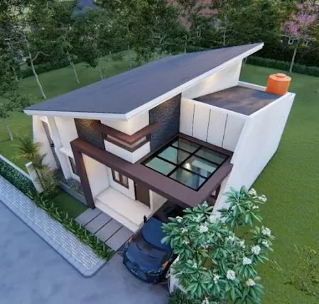9 Desain Atap Rumah Minimalis Hingga Modern. Air Hujan Bisa Ngalir, kok! 11