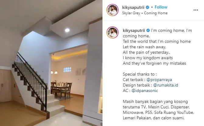 Kiky Saputri Siap Pindah ke Rumah Baru, Rekan-Rekan Artis Berikan Apresiasi Lewat Cara Unik! 3