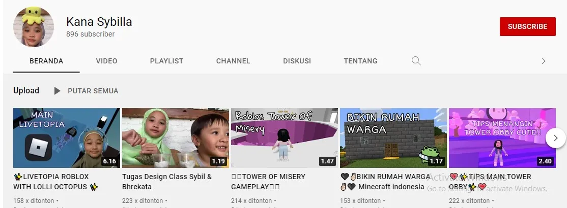 9 Anak Artis yang Punya Kanal YouTube Sendiri. Eksis Sejak Dini! 14