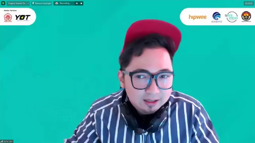 Edho Zell Bagikan Tips Membuat Konten Positif yang Viral di Media Sosial dalam 'Kelas Konten Kreator' Siberkreasi x Hipwee 6
