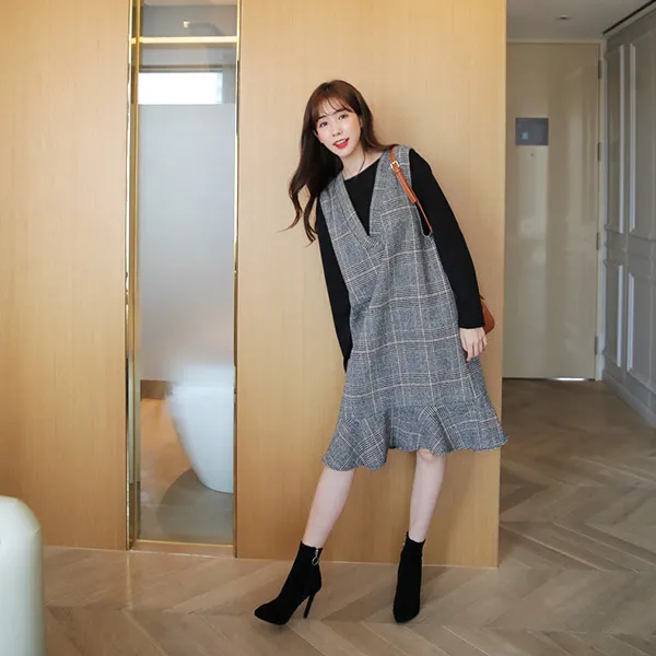 9 Ide Padu Padan Busana Layering ala Cewek Korea. Kamu yang Berhijab, Bisa Coba Juga~ 11