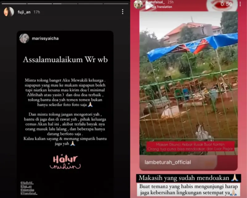 Kondisi Makam Berantakan hingga Foto Hilang, Keluarga Vanessa-Bibi Mohon Pengunjung Ikut Merawatnya 4