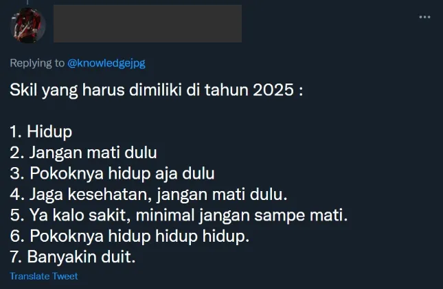 Sederet Ilmu yang Harus Dikuasai di Tahun 2025 Versi Warganet. Nyicil Pelan-pelan Dulu~ 16