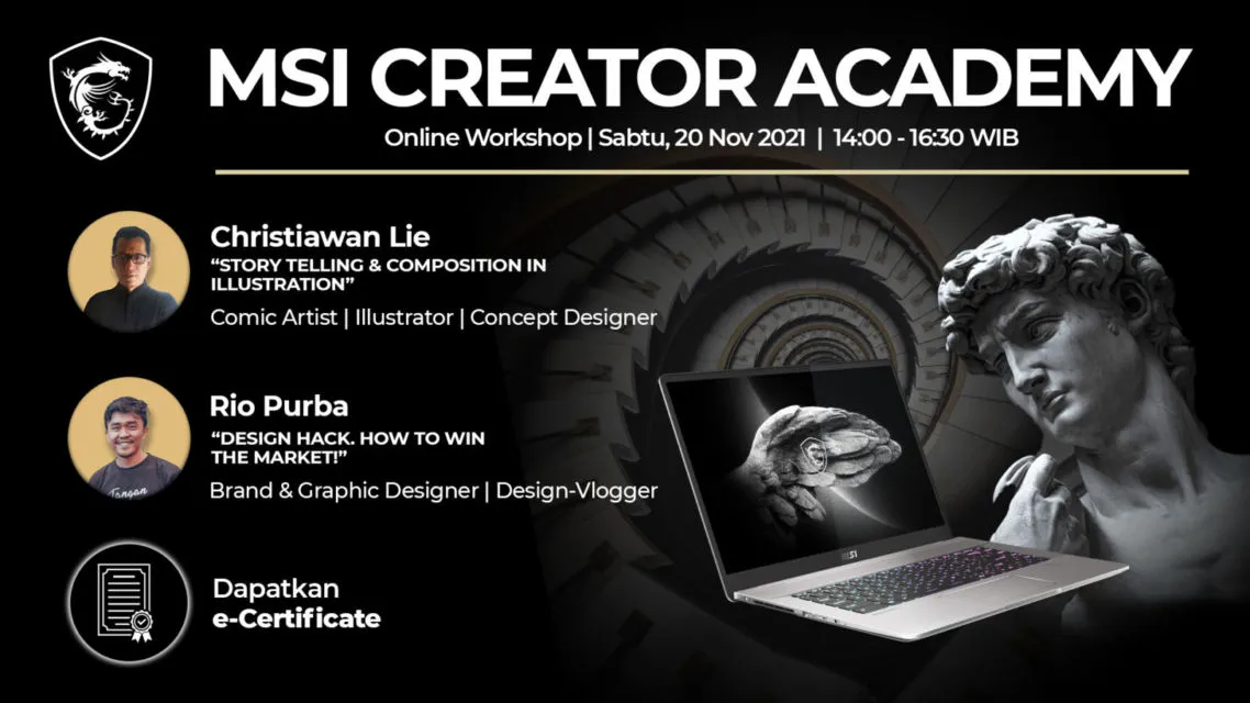 Dukung Kreativitas Kreator Berbakat Indonesia, MSI Gelar 'MSI Creator Academy' yang Mencakup Workshop dan Kompetisi 3