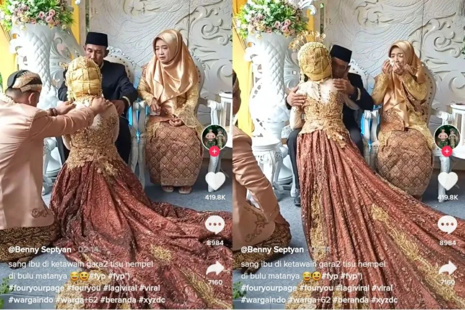 9 Momen Gagal Terharu Saat Acara Pernikahan ini Bikin Air Mata Berganti Jadi Tawa. Kocak Bener! 18