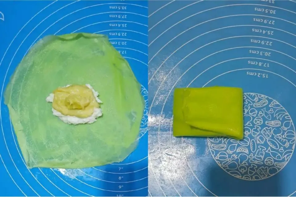 Cara Membuat Pancake Durian Warna-Warni. Jadi Camilan atau Ide Jualan 11