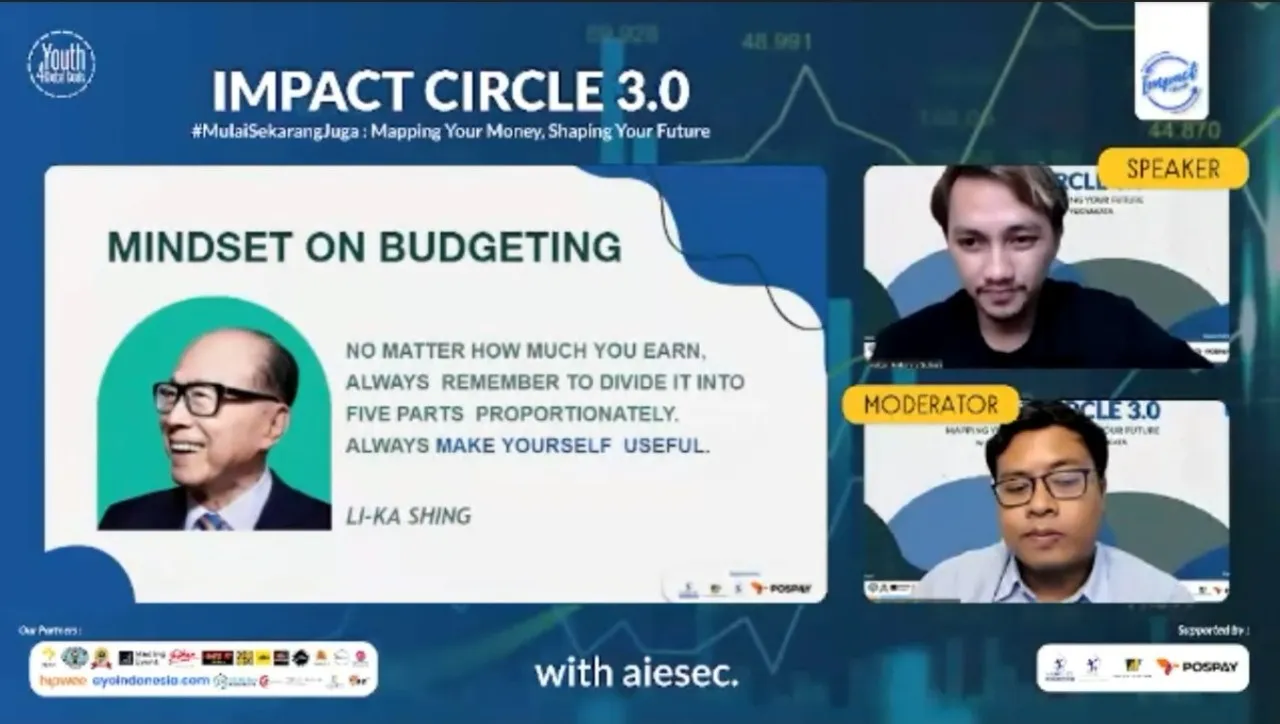 AIESEC Sukses Kenalkan Pentingnya Perencanaan Keuangan dan Investasi Melalui Impact Circle 1