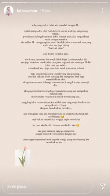 Unggah Bukti Istri Baru Alvin Faiz Hina Fisiknya, Larissa Chou: Value Seseorang Tidak Dilihat dari Fisik 5