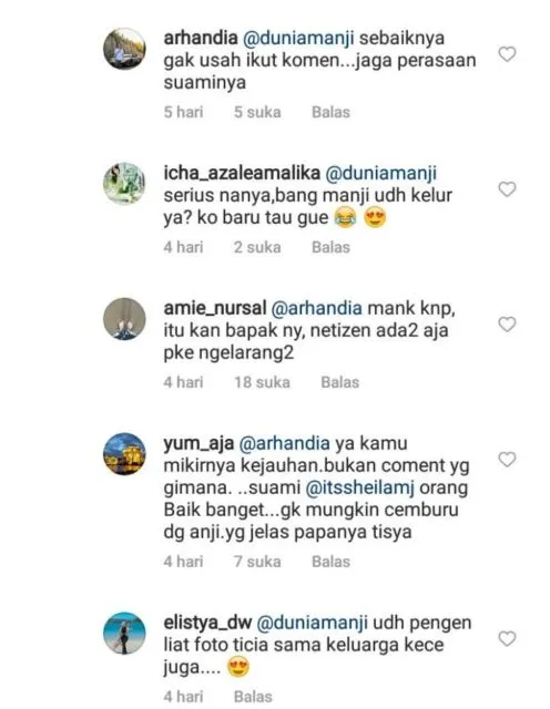 Sheila Marcia Unggah Foto Keluarga, Anji: Anakku Sudah Gadis, ya 5