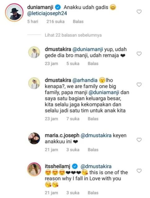 Sheila Marcia Unggah Foto Keluarga, Anji: Anakku Sudah Gadis, ya 6