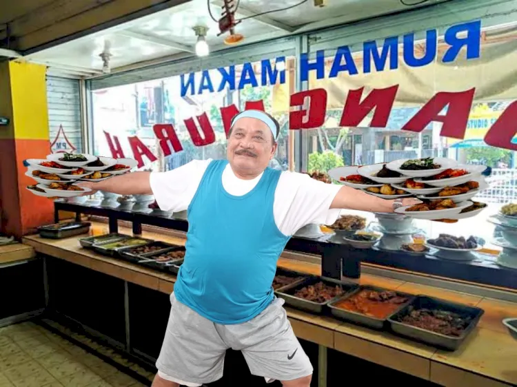 10 Editan Konyol Potret Haji Bolot Yoga dengan Wajah Sumringah. Semangat Banget ini Kayaknya~ 12