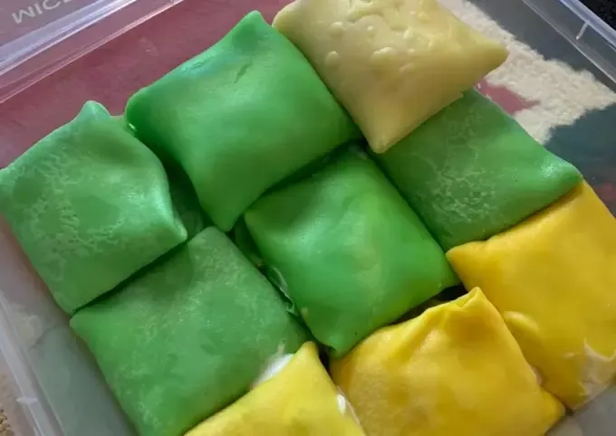 Cara Membuat Pancake Durian Warna-Warni. Jadi Camilan atau Ide Jualan 12