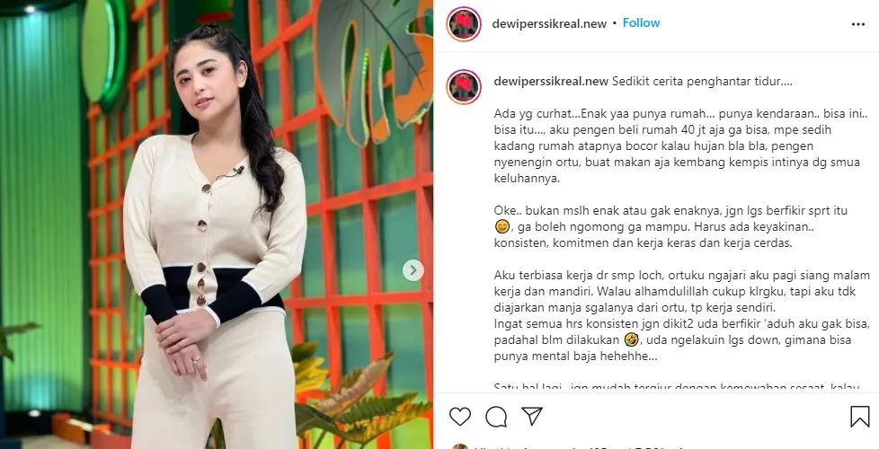 Ungkap Perjuangan Berkarier, Dewi Perssik Beri Wejangan Soal Kerja Keras dan Kemewahan Sesaat 3