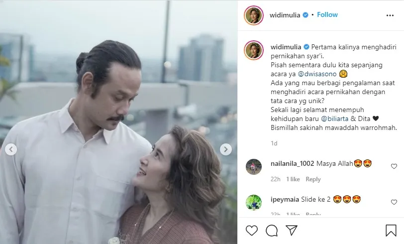 Baru Pertama Kali, Widi Mulia Ungkap Pengalaman Saat Hadiri Pernikahan Syar'i 3