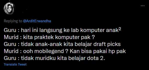 Muncul Wacana E-Sport Akan Masuk ke Dalam Kurikulum Sekolah, Begini Respons Warganet 14